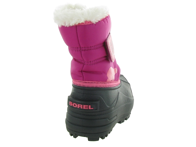 Sorel apres ski bottes fourrees snow commander1877 framboise9509406_5