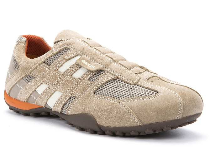 baskets et sneakers - Confort - homme - Cuir - Beige - Geox