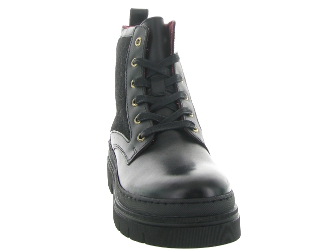 bottines et boots - Motardes - femme - Cuir - Noir - Tommy hilfiger9676601_3