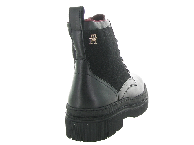 bottines et boots - Motardes - femme - Cuir - Noir - Tommy hilfiger9676601_5