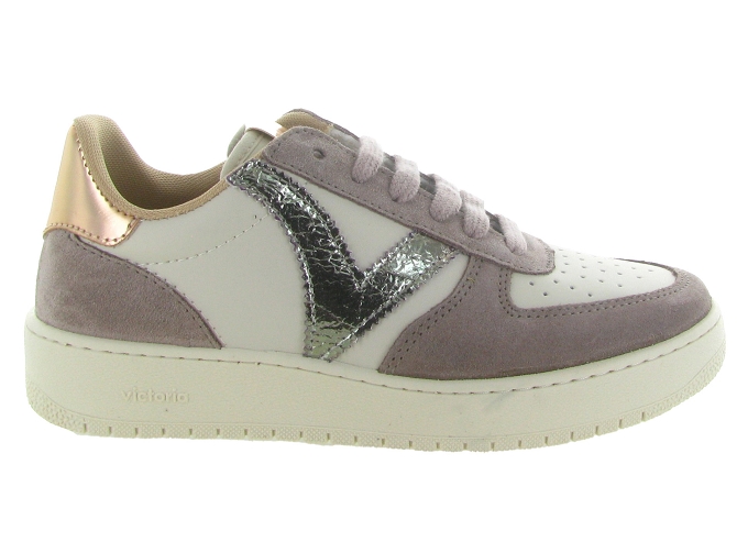 baskets et sneakers - Tendance - femme - Cuir - Rose - Victoria9751202_2