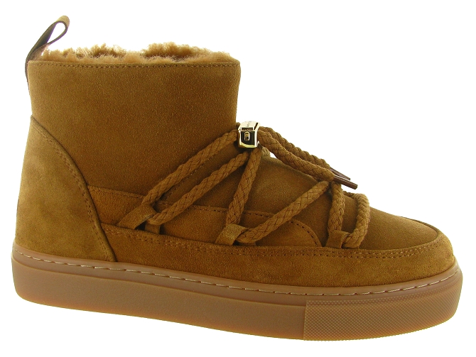 apres ski bottes fourrees - Bottine chaude - femme - Nubuck - Chestnut - Inuikii