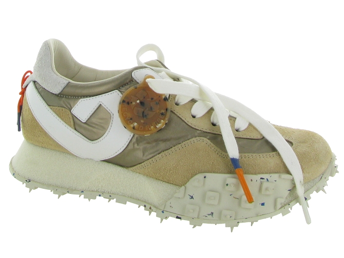 baskets et sneakers - Tendance - femme - Cuir - Beige - Barracuda9758502_2