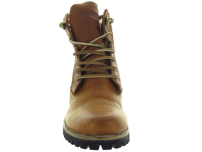 apres ski bottes fourrees - Chaussure neige - femme - Cuir - Chestnut - Black stone9837101_3