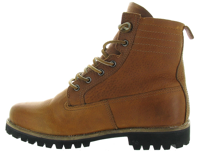 apres ski bottes fourrees - Chaussure neige - femme - Cuir - Chestnut - Black stone9837101_4