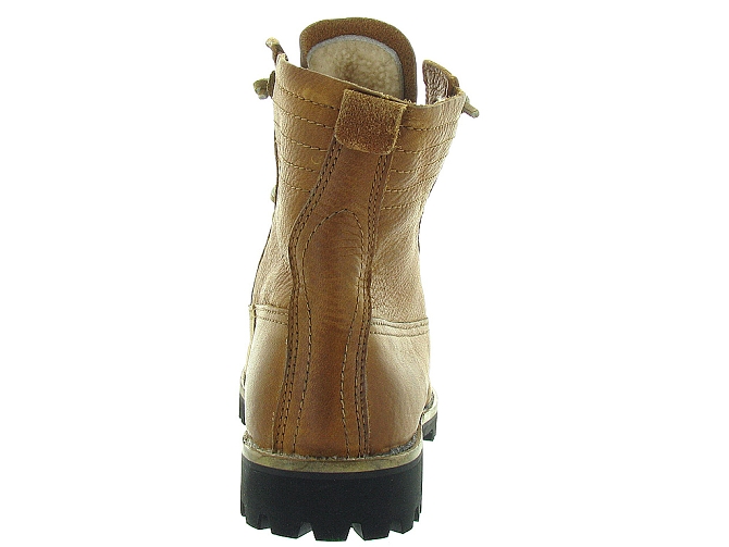 apres ski bottes fourrees - Chaussure neige - femme - Cuir - Chestnut - Black stone9837101_5