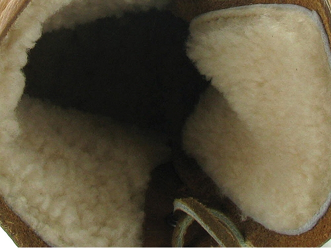 apres ski bottes fourrees - Chaussure neige - femme - Cuir - Chestnut - Black stone9837101_6