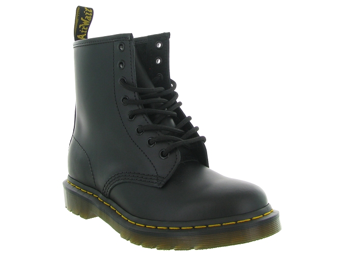 bottines et boots - Casual - femme - Cuir - Noir - Doc martens