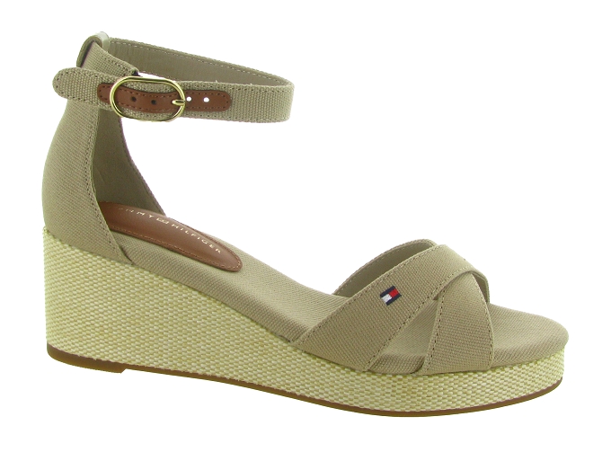 sandales et nu pieds - Confort - femme - Synthétique - Beige - Tommy hilfiger