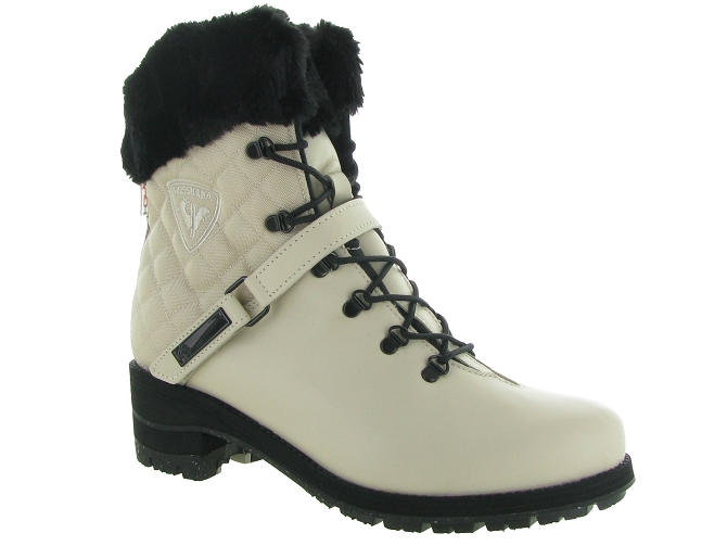 apres ski bottes fourrees - Chaussure neige - femme - Cuir - Beige - Rossignol