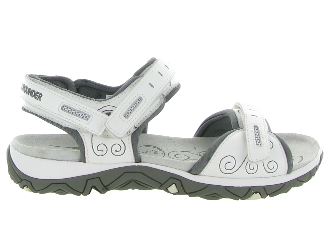 sandales et nu pieds - Confort - femme - Cuir - Blanc - All rounder9935202_2