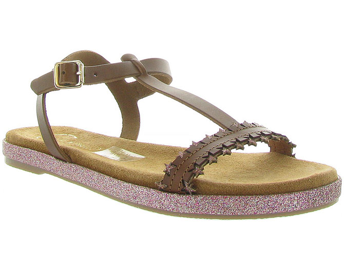 Lune et lautre nu pieds leetchi marron