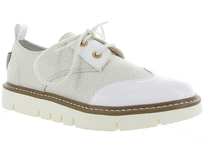 Armistice chaussures a lacets fox derby gloss sable