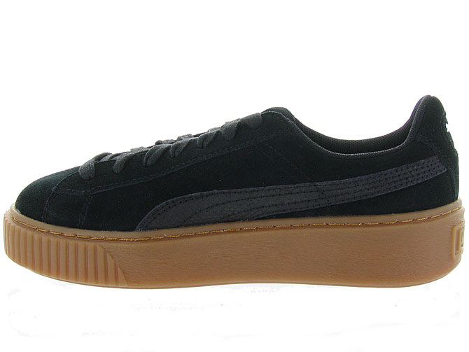 puma noir semelle marron