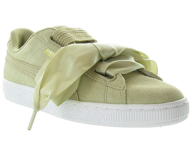 Puma baskets et sneakers basket heart safari beige