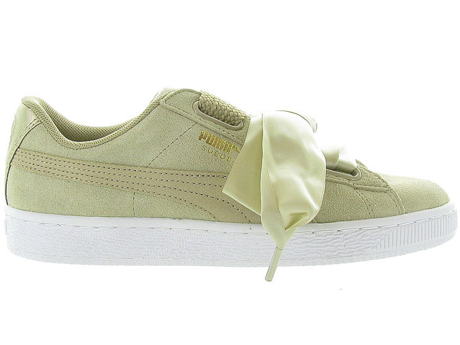 Puma baskets et sneakers basket heart safari beige9984302_2