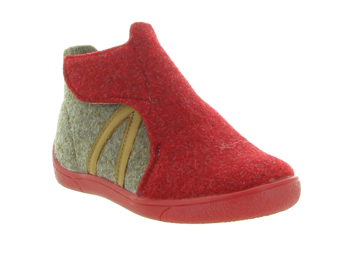 Babybotte chaussons et pantoufles max garcon rouge