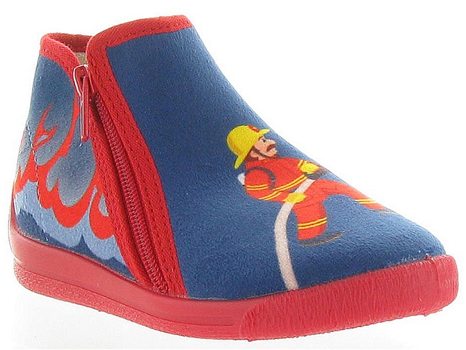 Bellamy chaussons et pantoufles pompier marine