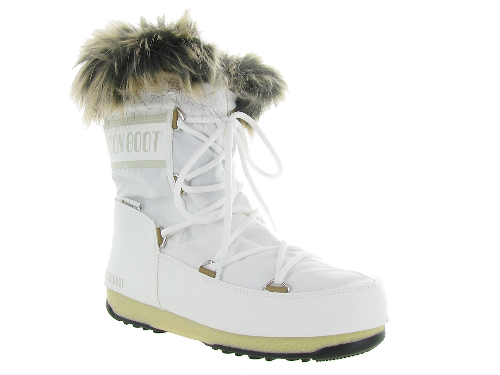 Bottes Apres Ski Femme Moon Boots apres ski bottes fourrees femme Moon boot mb w.e monaco low blanc|  Chaussures Online