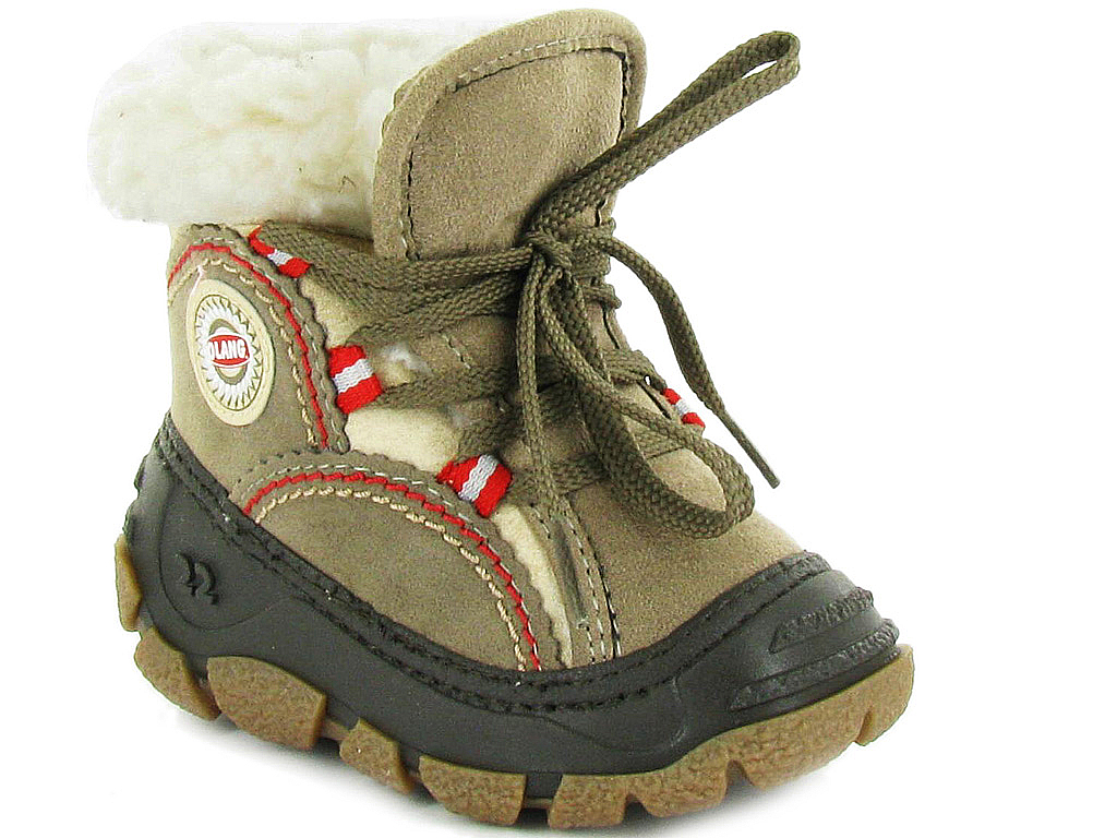 Olang apres ski bottes fourrees panda garcon taupe