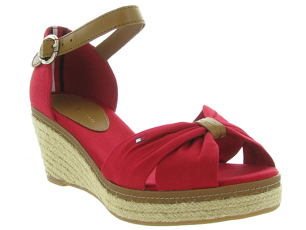sandales tommy hilfiger rouge