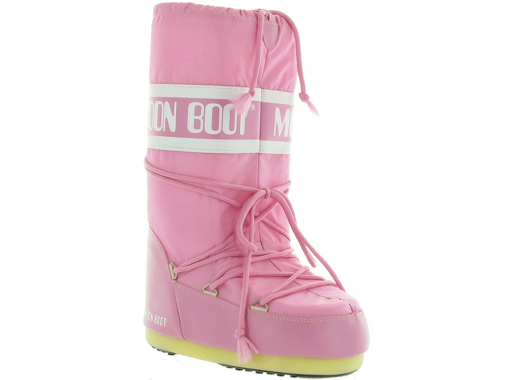 apres ski bottes fourrees mixte b j Moon boot moon boot nylon kids mini  rose