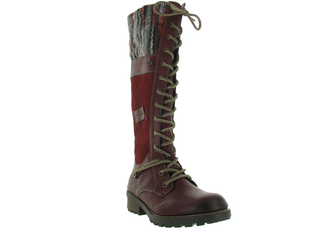 boots rieker femme bordeaux