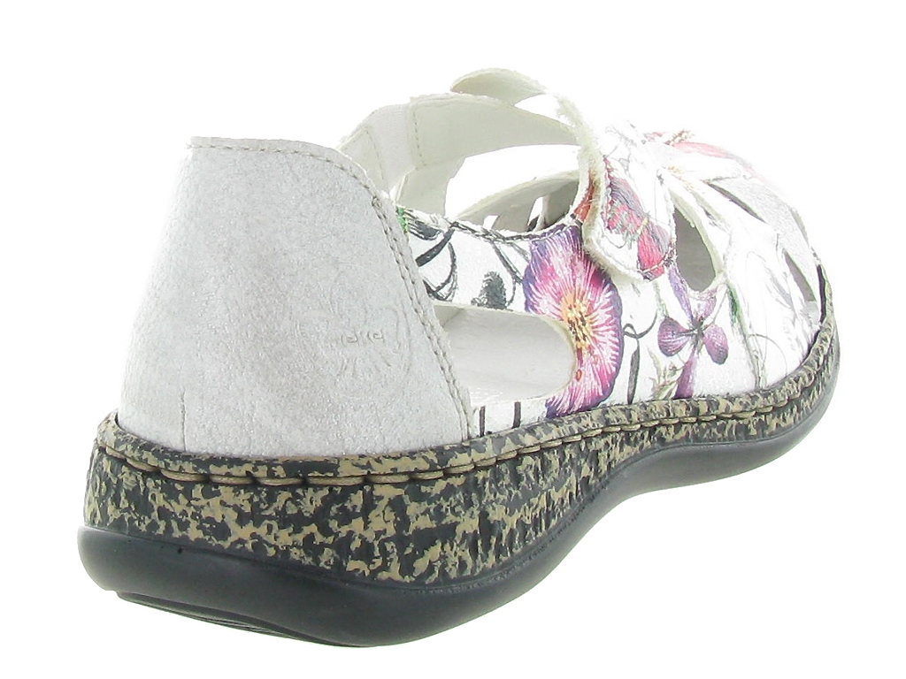 Chaussures Online | Rieker ballerines 463h6 blanc femme