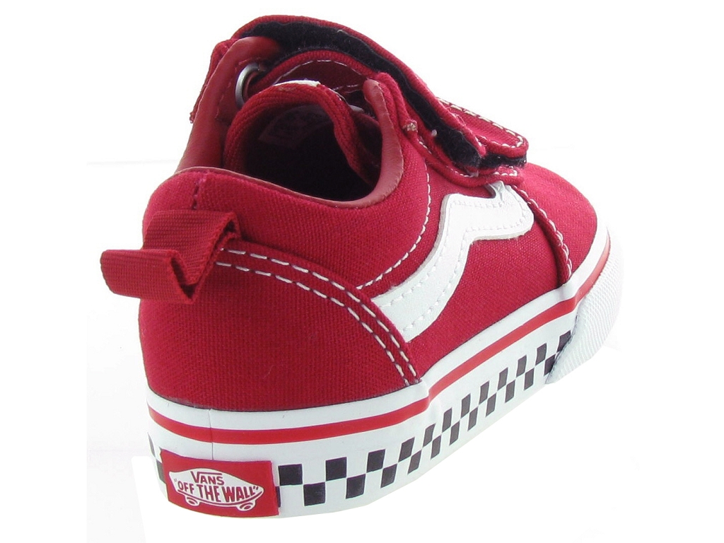 vans damier rouge