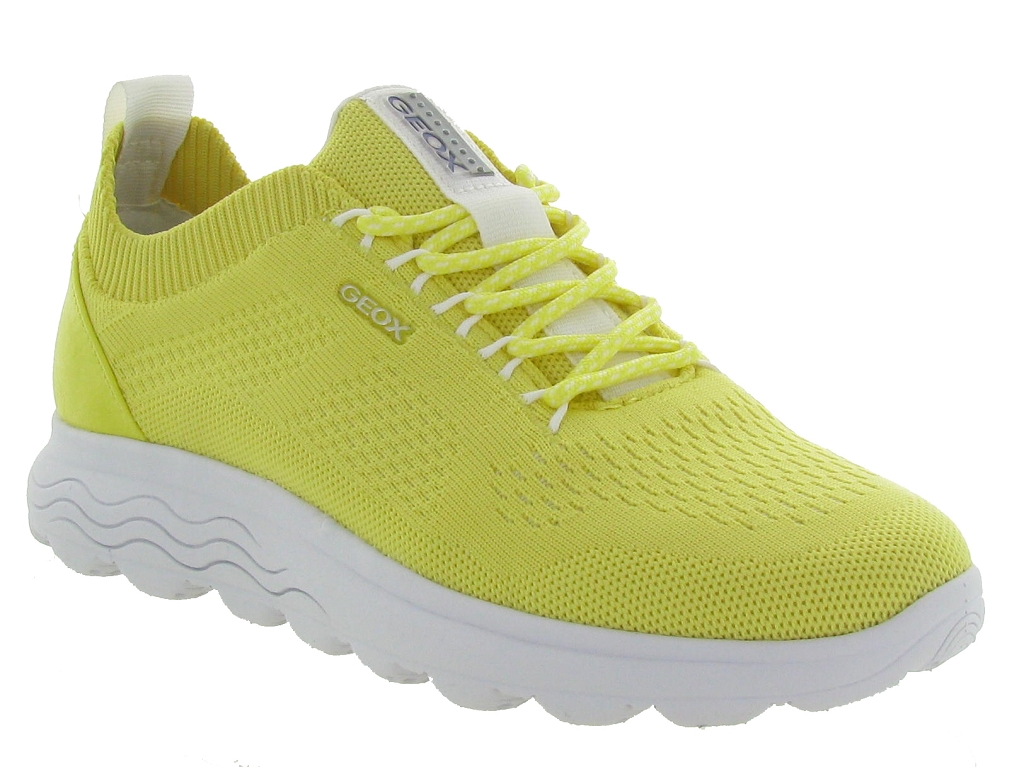 baskets et sneakers femme Geox spherica jaune| Chaussures