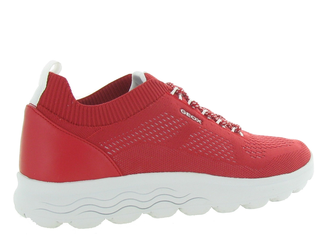 baskets et sneakers femme Geox d15nua spherica rouge Chaussures