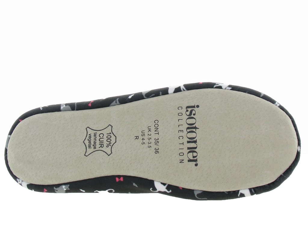 Chaussures Online Isotoner Chaussons Et Pantoufles Chats Interieur Noir Femme Chaussures Online Isotoner Chaussons Et Pantoufles Chats Interieur Noir Femme