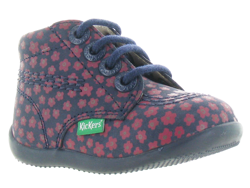 Billyzip Fleurs Pre Marche Du 16 Au 23 Bebe Fille Kickers Chaussures Online