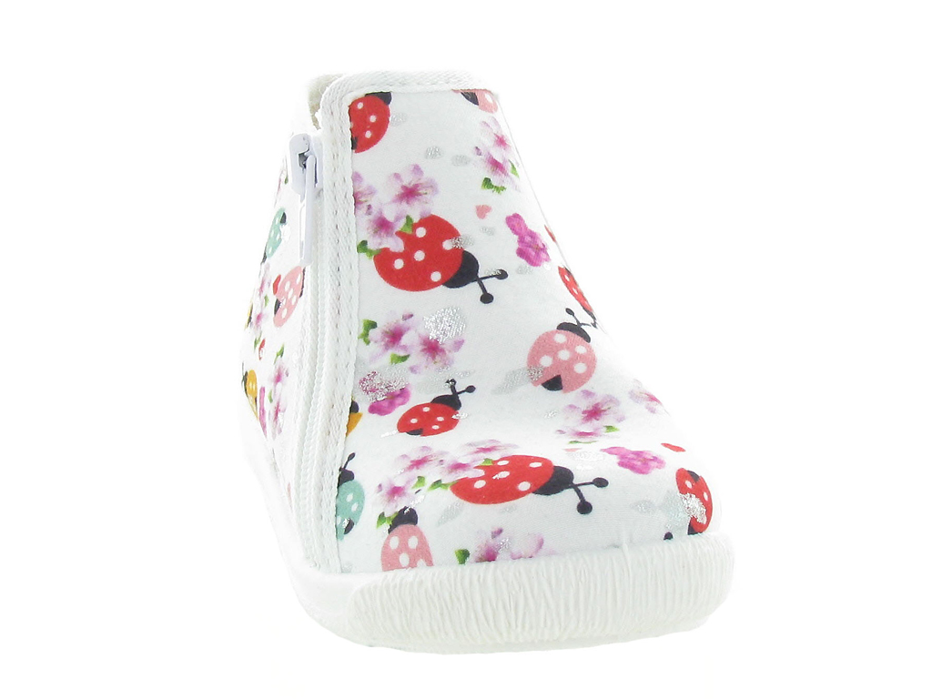 chaussons et pantoufles bebe fille Bellamy olba blanc