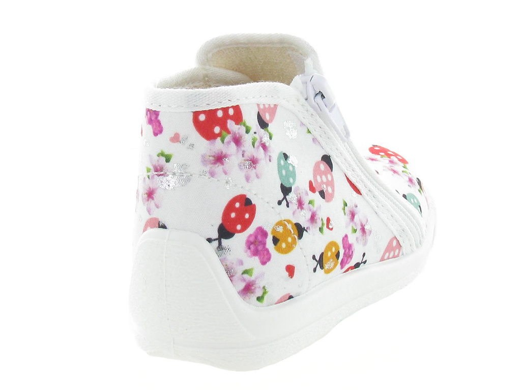 chaussons et pantoufles bebe fille Bellamy olba blanc