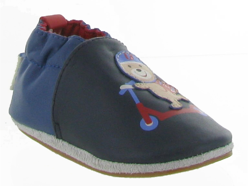 Chaussons garçon - ROBEEZ - Bleu marine