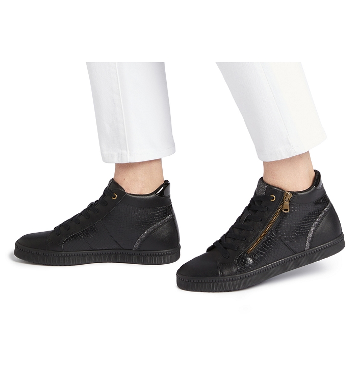 Geox Respira Geox Sneakers Noir Femme Baskets Et Sneakers Montante