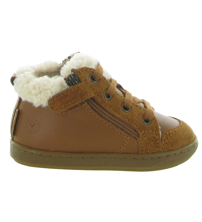 chaussures bebe du 18 au 27 bebe garcon Shoo pom bouba zip wool marron