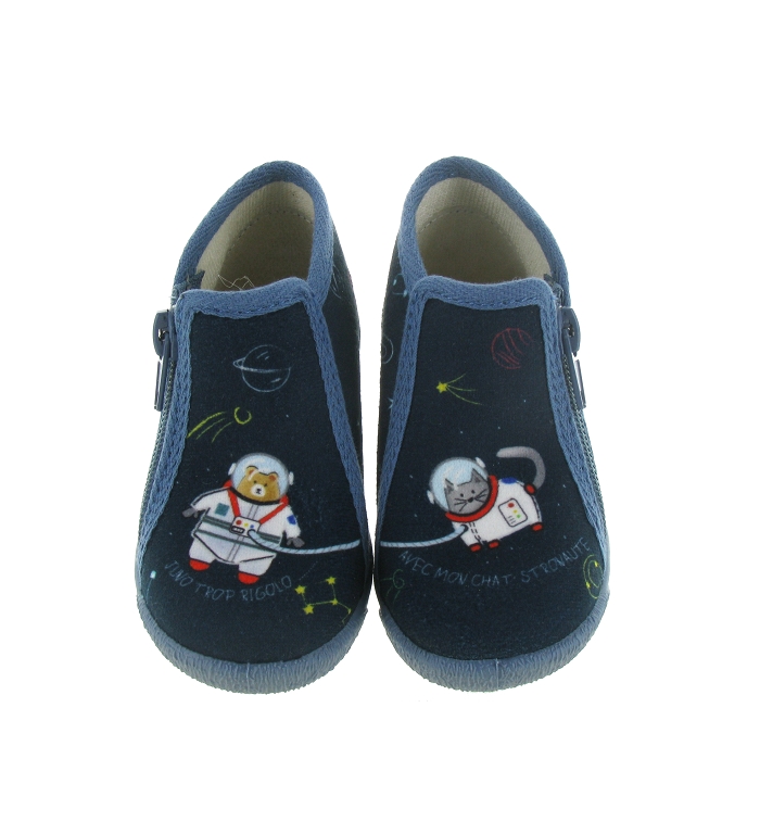 Bibalou Barbe Grise le Pirate Bleu - Chaussures Chaussons-bebes