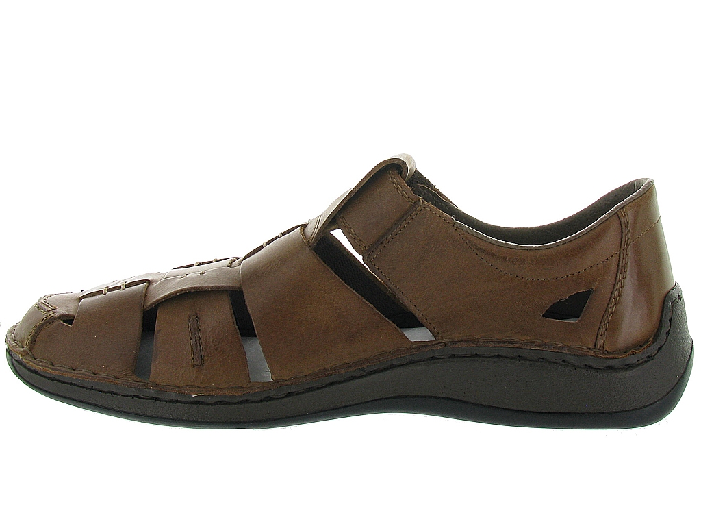 05275 marron nu pieds homme Rieker | Chaussures Online