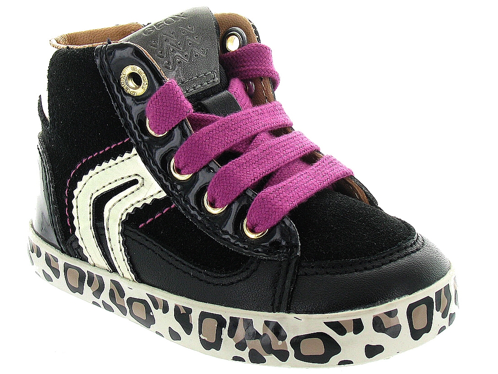 chaussures bebe du 18 au 27 bebe fille Geox b54d5b kiwi girl noir